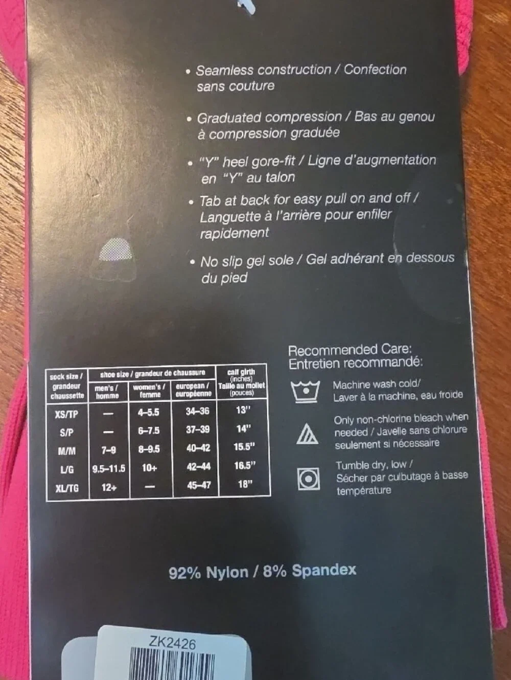 ASICS Studio No-Slip Grip Toe Socks in Bright Pink